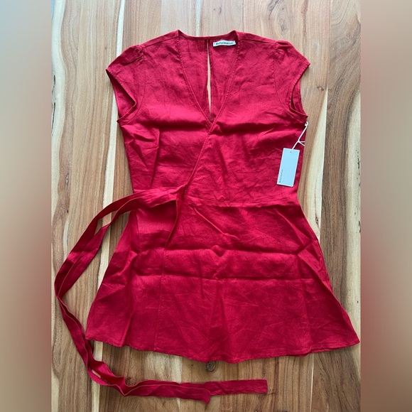 Reformation Rodin Dress (Red) - Picture 8 of 16